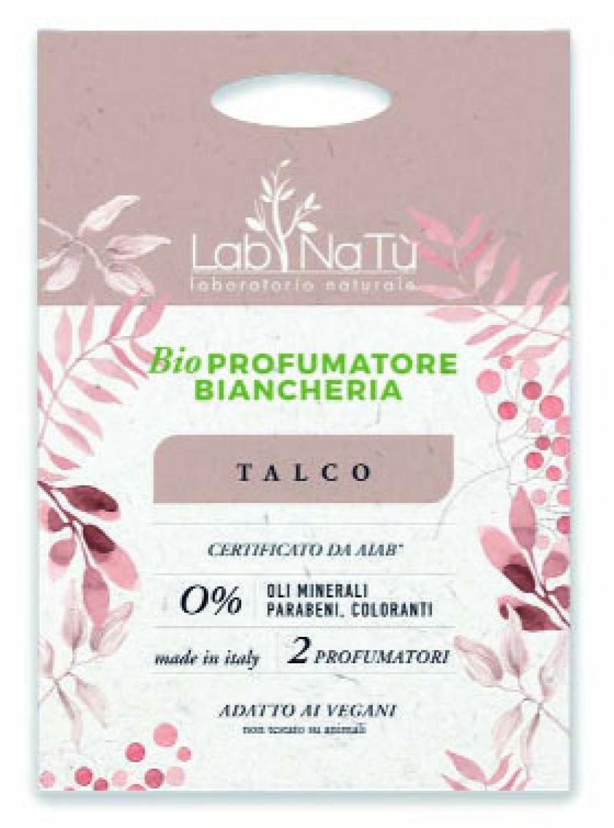 Delicato profumo di Talco per il profumatore cassetti ed armadi Bio.