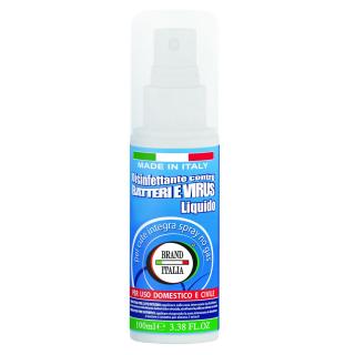 Disinfettante Liquido Spray per Cute e Superfici con alcool 80° da 100 ml
