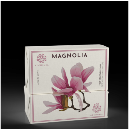 Sapone solido vegetale singolo alla Magnolia 200 gr.
