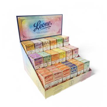 Espositore non frazionabile da 54 pastiglie leone classiche da 27 gr.