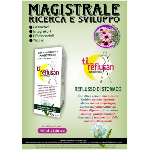 Decotto Ti Reflusan, Reflusso di stomaco, digerente 500 ml Decotto Ti Reflusan, Reflusso di stomaco, digerente 500 ml