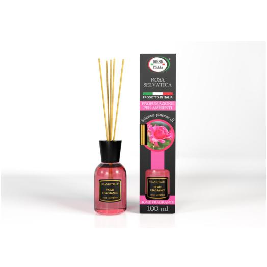 Diffusore a Bastoncini Rosa Selvatica da 100 ml Diffusore a Bastoncini Rosa Selvatica da 100 ml