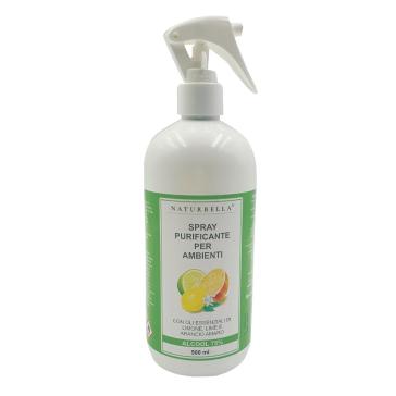 Spray Purificante Ambienti Naturbella con Oli Essenziali Alcool 75% 500 ml.