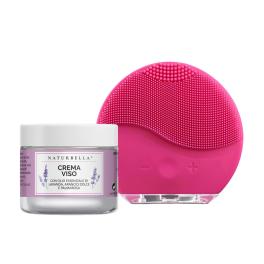 Pochette Regalo Crema Idratante+Dispositivo pulizia viso