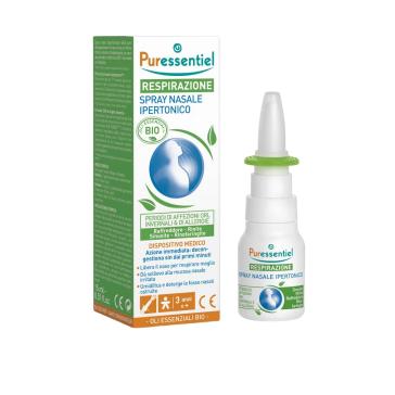 Spray Nasale decogestionante Bio Puressentiel per Raffreddori e Allergie  15 ml .