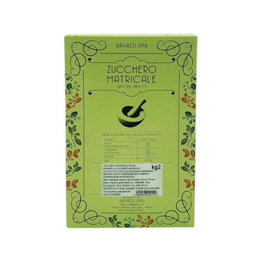 Zucchero Matricale in scatola da 2 kg Zucchero Matricale in scatola da 2 kg