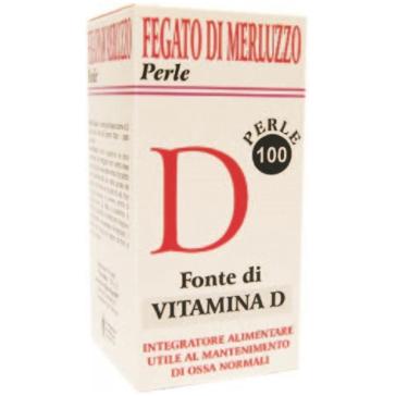 Perle Olio di Fegato di Merluzzo Vitamina D da 100 prl.