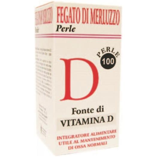 Perle Olio di Fegato di Merluzzo Vitamina D da 100 prl.