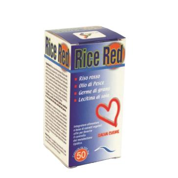 Capsule Rice Red Salva Cuore con Olio di Pesce,Germe Grano Lecitina 50 cps.