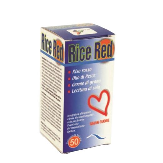 Capsule Rice Red Salva Cuore con Olio di Pesce,Germe Grano Lecitina 50 cps.