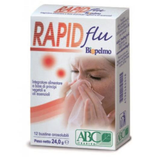 Integratore Rapid Flu a Base di Principi Vegetali e Oli Essenziali 12 pz Orosolubili