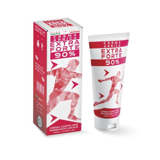 Crema all'arnica montana 90% extra forte in tubo da 100 ml. Crema all'arnica montana 90% extra forte in tubo da 100 ml.