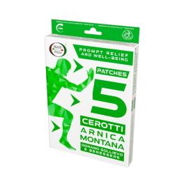 Scatola con 5 cerotti da cm 14 x 9 con Arnica per i dolori