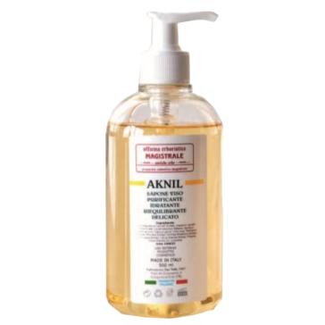 Sapone Liquido Viso Aknil Purificante e Riequilibrante dispenser  500 ml.