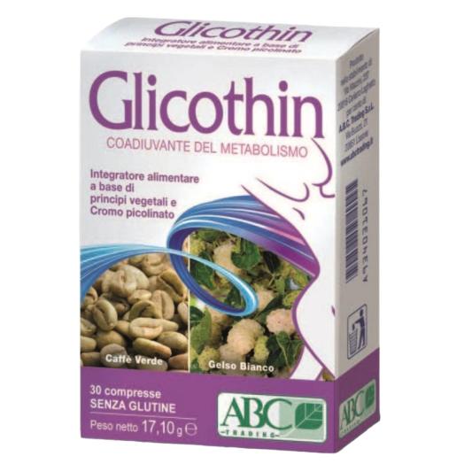 Compresse Glicothin  glicemia e attiva il metabolismo 30 cpr. Compresse Glicothin  glicemia e attiva il metabolismo 30 cpr.