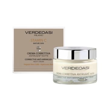 Crema Antirughe Correttiva Notte Verdeoasi Staminali e Jaluronico 50 ml. Crema Antirughe Correttiva Notte Verdeoasi Staminali e Jaluronico 50 ml.