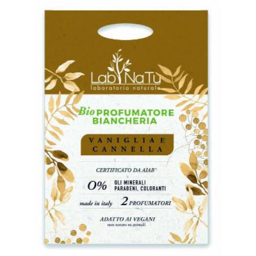Profumatore Cassetti Bio Vegan Vaniglia e Cannella 2 Bustine