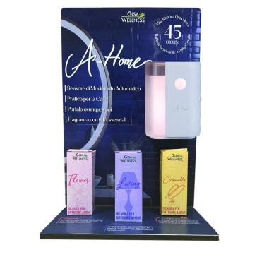 Espositore con 5 ricariche x tipo + tester+9 a-home + tester Espositore con 5 ricariche x tipo + tester+9 a-home + tester