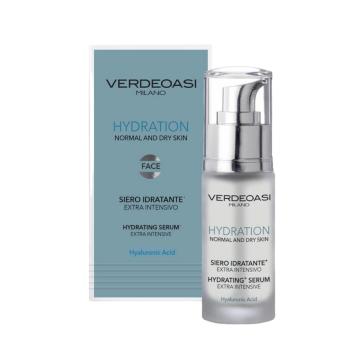 Siero Idratante Intensivo Pelli Secche Verdeoasi con Jaluronico 30 ml.