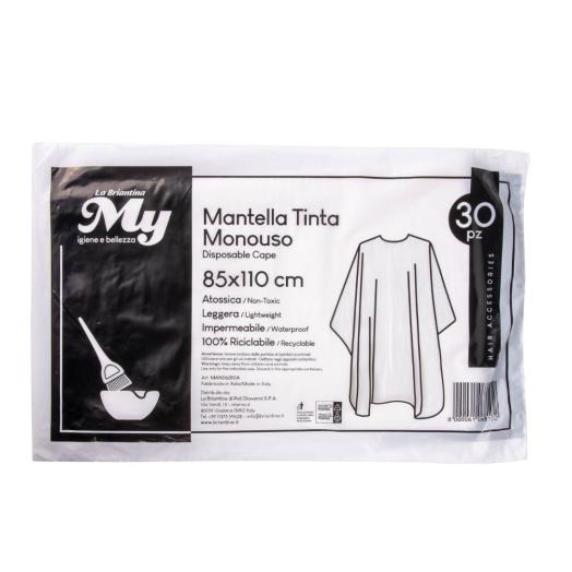 Mantella tinta monouso atossica leggera impermeabile cm. 85 x 110 Mantella tinta monouso atossica leggera impermeabile cm. 85 x 110