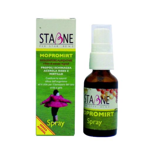 Spray Gola Mopromirt con Mirtillo,Acerola,Propoli,Echinacea,Ribes da 20 ml