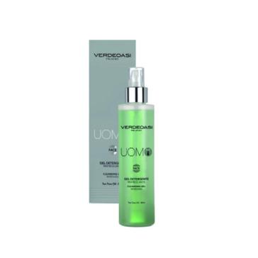 Gel Detergente Rinfrescante Viso UOMO Verdeoasi al Tea Tree Oil e Menta  200 ml. Gel Detergente Rinfrescante Viso UOMO Verdeoasi al Tea Tree Oil e Menta  200 ml.