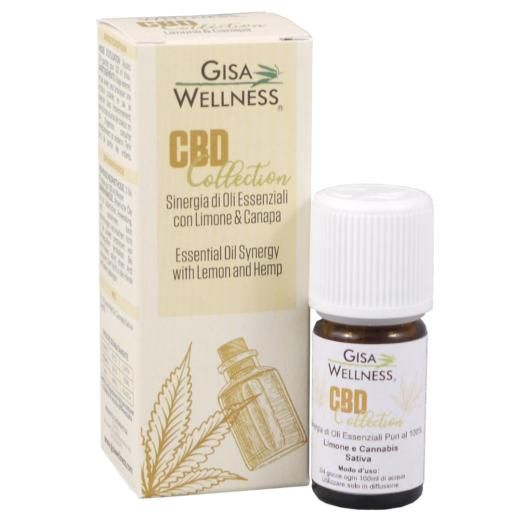 Sinergia di oli essenziali di Canapa CBD e Limone 5ml.
