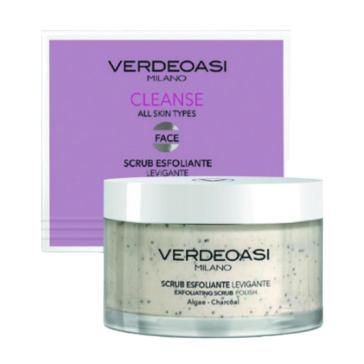 Scrub Esfoliante Levigante Pelli Miste Verdeoasi alle Alghe e Carbone 200 ml. Scrub Esfoliante Levigante Pelli Miste Verdeoasi alle Alghe e Carbone 200 ml.