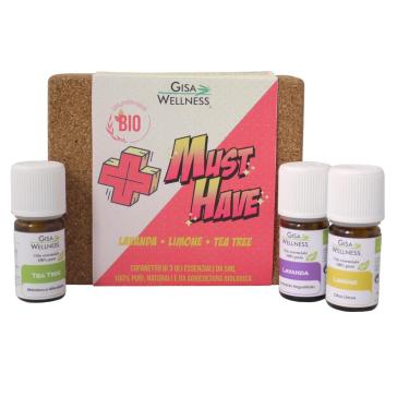 Cofanetto regalo in sughero con 3 oli essenziali da 5 ml. Must Have Cofanetto regalo in sughero con 3 oli essenziali da 5 ml. Must Have