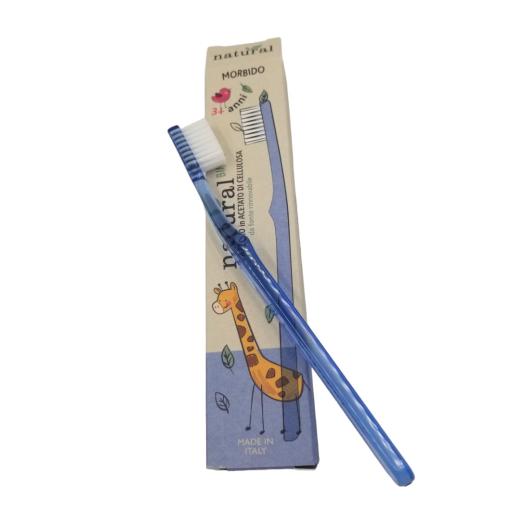 Spazzolino per Bimbi con Setole Morbide Azzurro Spazzolino per Bimbi con Setole Morbide Azzurro