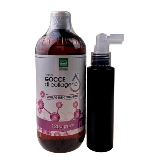 Collagene GROSSO Colloidale 1200 ppm 500 ml+DOSATORE spray 100 ml Collagene GROSSO Colloidale 1200 ppm 500 ml+DOSATORE spray 100 ml