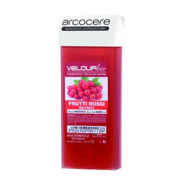 Ricarica Ceretta roll-on ai frutti rossi Velour bio da 100 ml