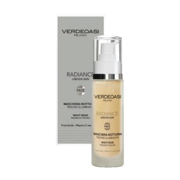 Maschera Notte Peeling Illuminante Verdeoasi Acidi Frutta e Vit. C 50 ml.
