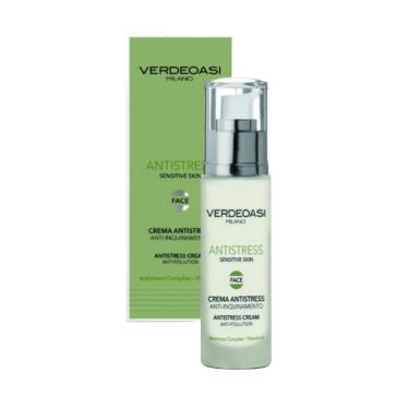 Crema Antistress anti-inquinamento Verdeoasi con Vitamina E 50 ml. Crema Antistress anti-inquinamento Verdeoasi con Vitamina E 50 ml.