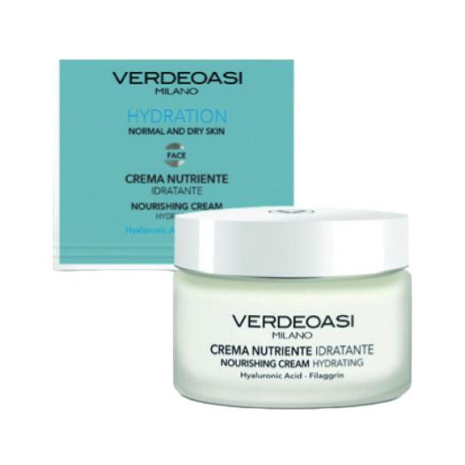 Crema Nutriente Idratante Pelli Secche Verdeoasi con Jaluronico 50 ml.