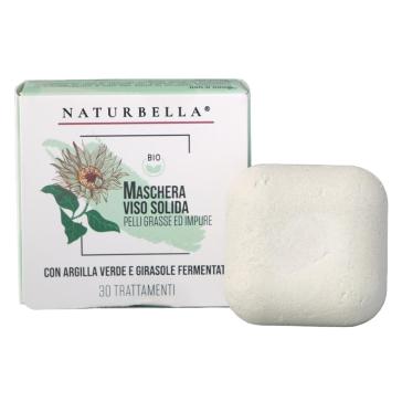 Maschera BIO per il viso solida per Pelli Grasse e Impure Verde da 30 gr.