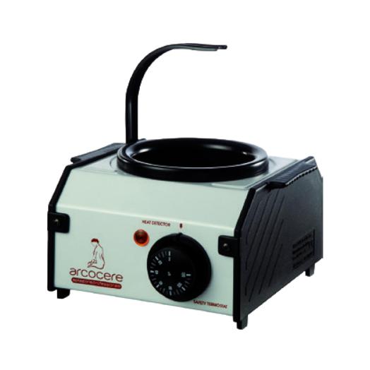 Scaldacera in Metallo con Supporto per Spatola e presa shuko per vaso da 400 ml Scaldacera in Metallo con Supporto per Spatola e presa shuko per vaso da 400 ml