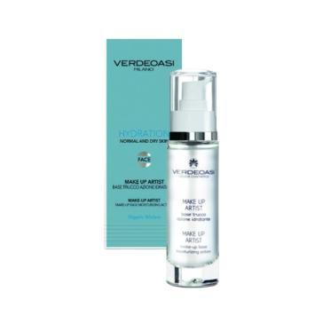 Base Make-up Artist Idratante Pelli Secche Verdeoasi con Silicio 50 ml.