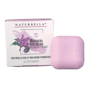 Maschera BIO per il viso solida per Pelli Secche e Delicate Viola da 30 gr.