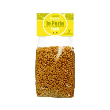 Cera a Caldo Gialla VELOUR senza strisce in Perle Depiwax sacchetto da 1000 ml