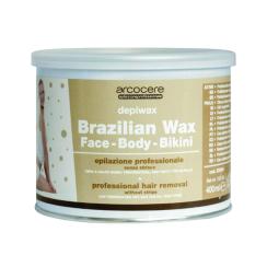Cera a caldo Brasiliana per Viso-Corpo-Bikini senza strisce Depiwax vaso da 400 ml