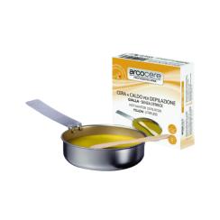 Cera a caldo Gialla senza strisce Velour+spatola pentolino da 120 gr