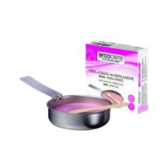 Cera a caldo Rosa senza strisce Velour+spatola pentolino da 120 gr