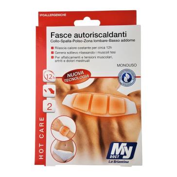 Fascia Riscaldante 12h per Collo,Spalla,Polso,Zona Lombare,Addome 2 pz.