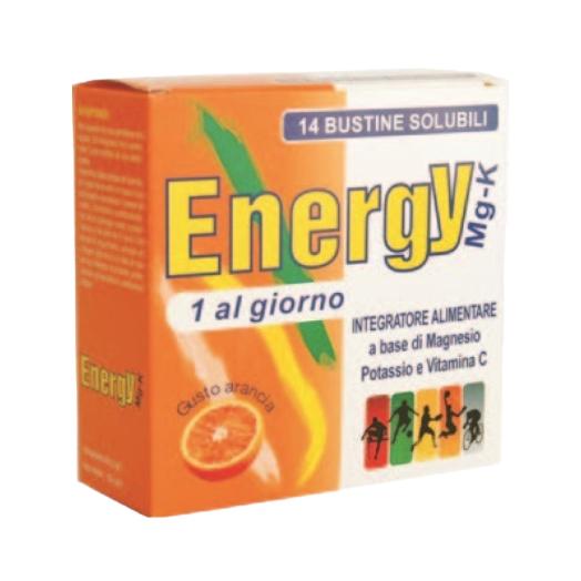 Integratore Energy Mg-K Magnesio-Potassio-Vitamina C  Confezione 14 bustine