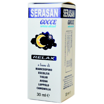 Gocce Serasan Bimbi con Tiglio,Biancospino,Avena,Luppolo,Camomilla 30 ml.
