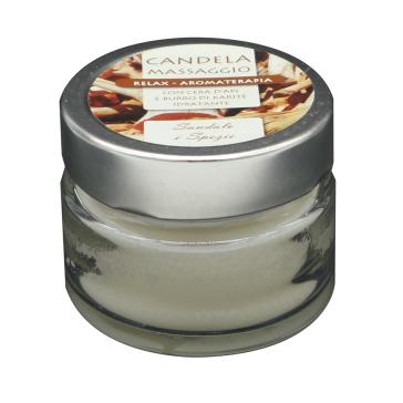candela per massaggio 100ml SANDALO E SPEZIE candela per massaggio 100ml SANDALO E SPEZIE