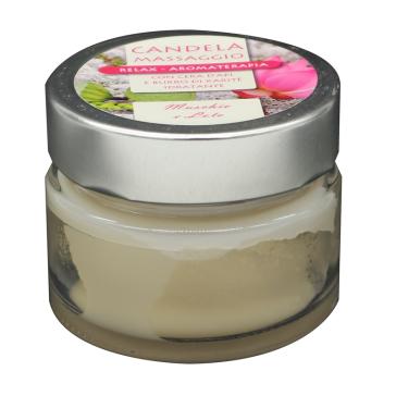candela per massaggio 100ml LOTO E MUSCHIO BIANCO candela per massaggio 100ml LOTO E MUSCHIO BIANCO