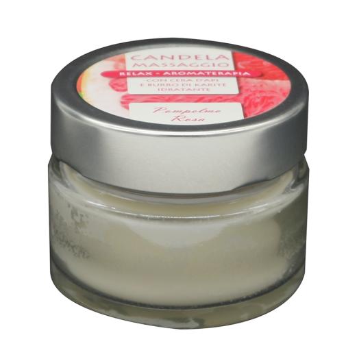 candela per massaggio 100ml POMPELMO ROSA candela per massaggio 100ml POMPELMO ROSA