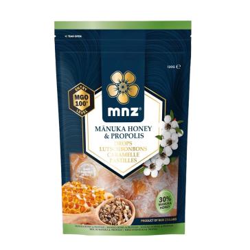 Pastiglie Manuka MGO100  al Propoli con isomalto  Confezione 120 gr.